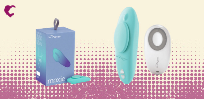 we-vibe moxie panty vibe, teal, sold at Lion's Den