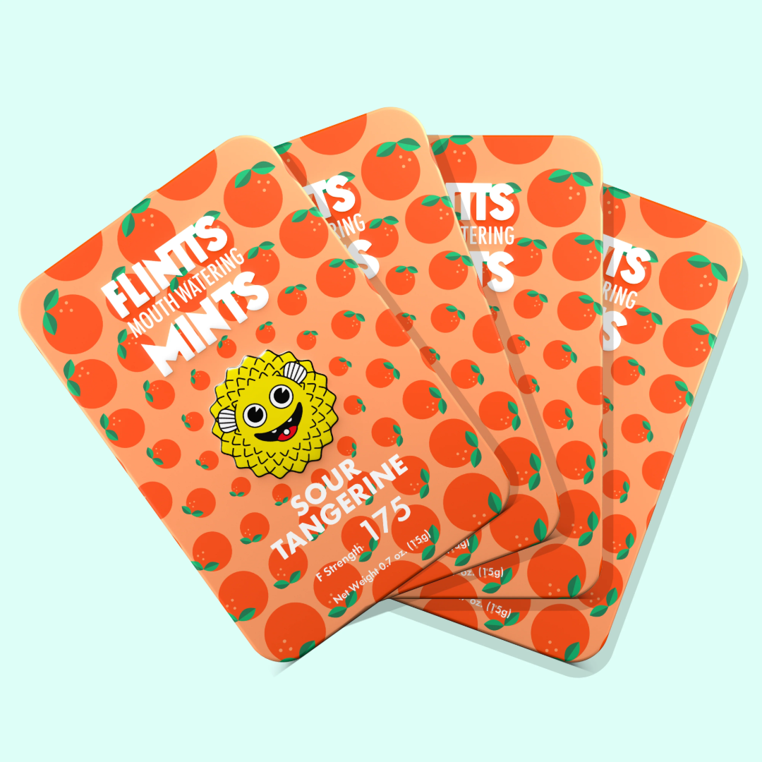 Flintts Mouthwatering Mints Sour Tangerine