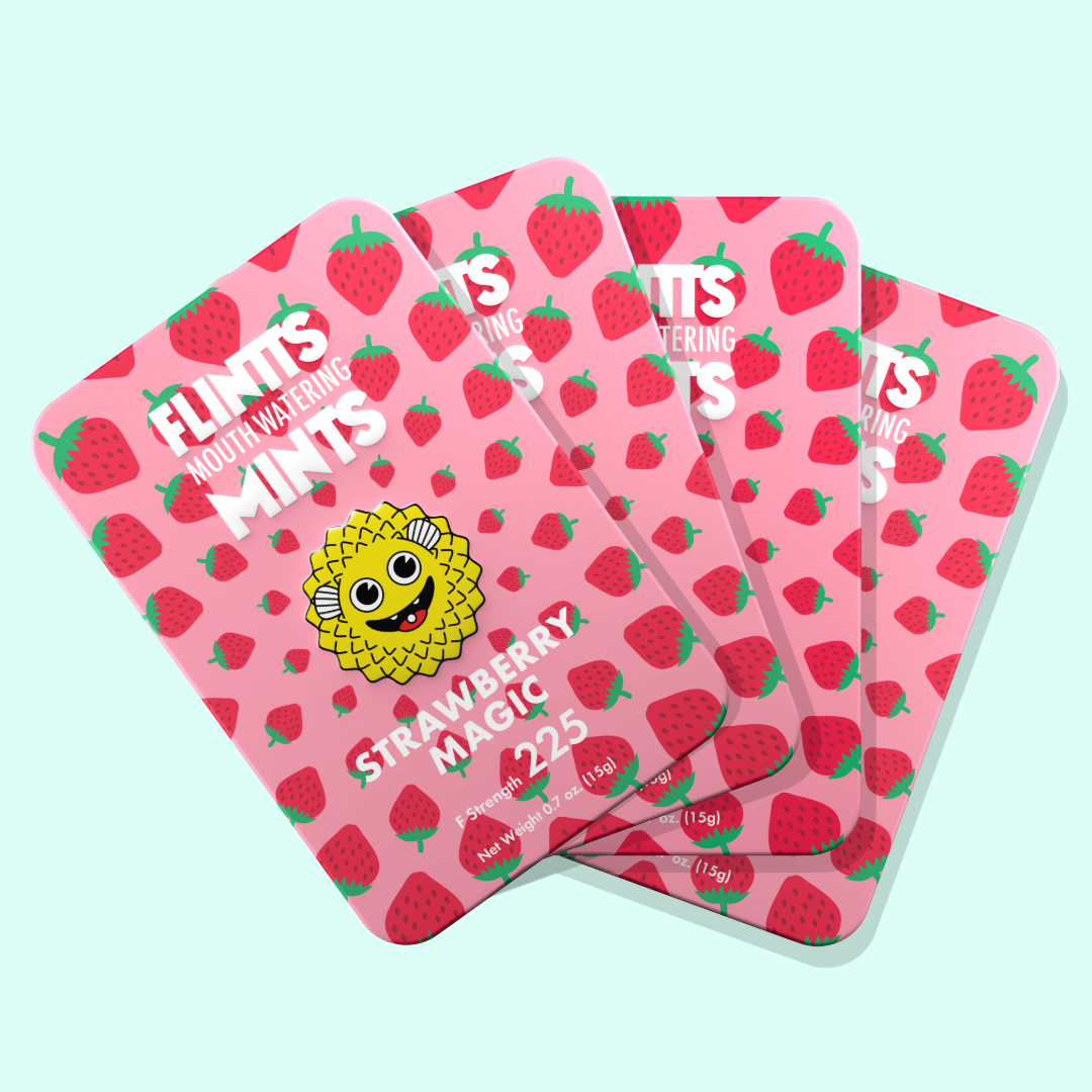 Flintts Mouthwatering Mints Strawberry Magic